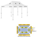10' x 20' White Rigid Pop-Up Tent Kit, Full-Color, Dynamic Adhesion (15 Locations)